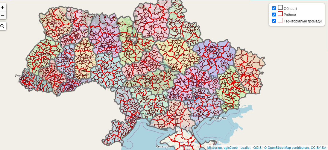 Карта днепропетровской области со всеми населенными