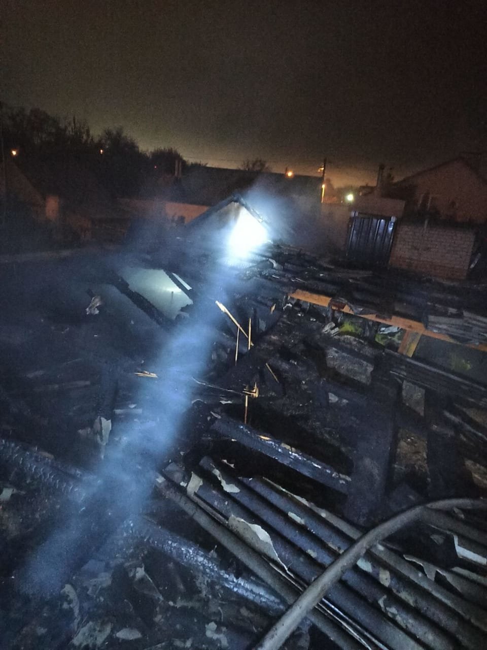 Пожар в Днепре, горел жилой дом