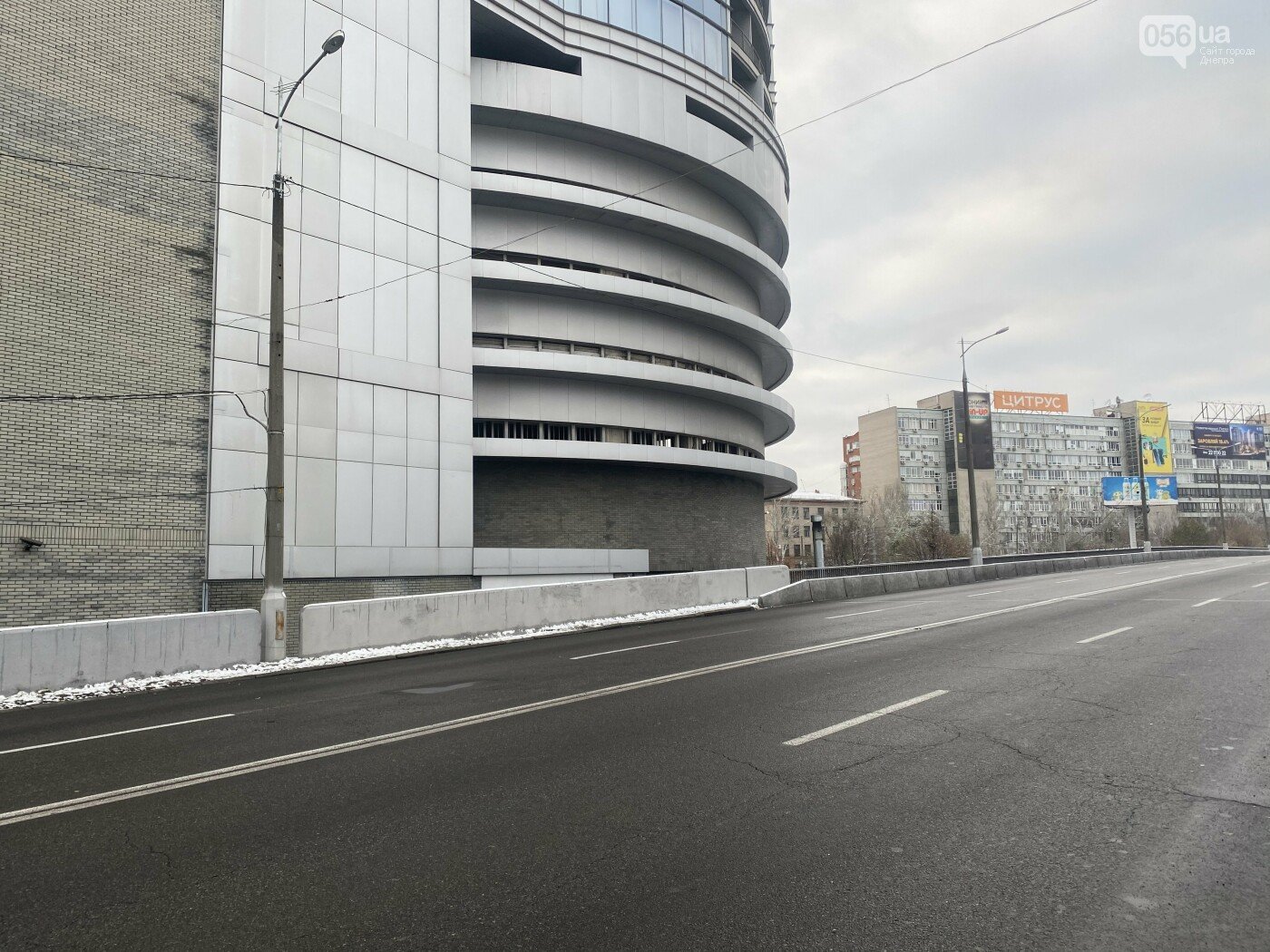Съезд с Центрального моста на ул. Коцюбинского, 2020 год