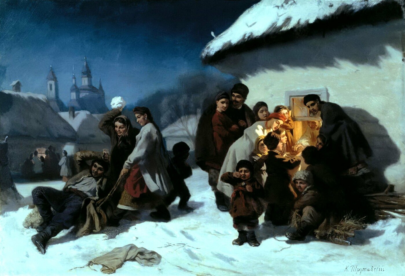 Константин Трутовский, "Колядки в Малороссии"