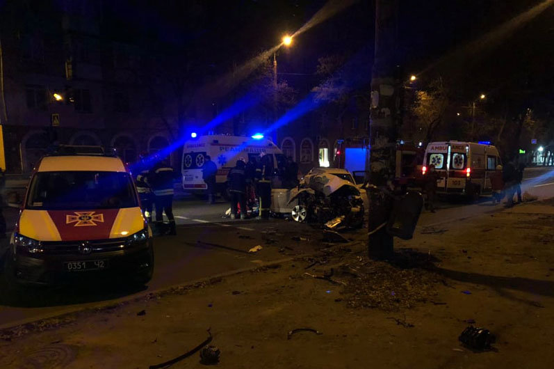 Авария в Днепре на Богдана Хмельницкого