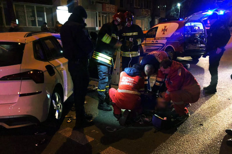 Авария в Днепре на Богдана Хмельницкого