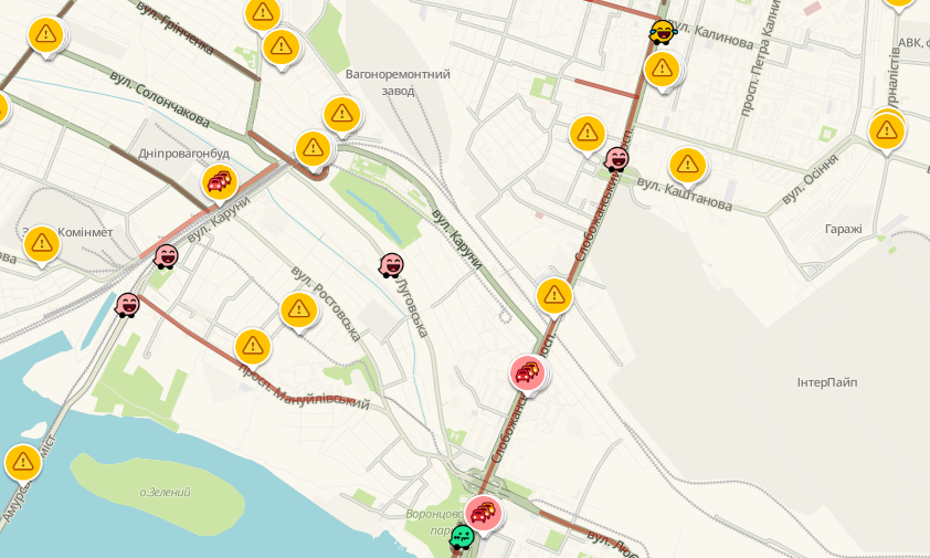 Пробки в Днепре: какие улицы сейчас «стоят», фото-2