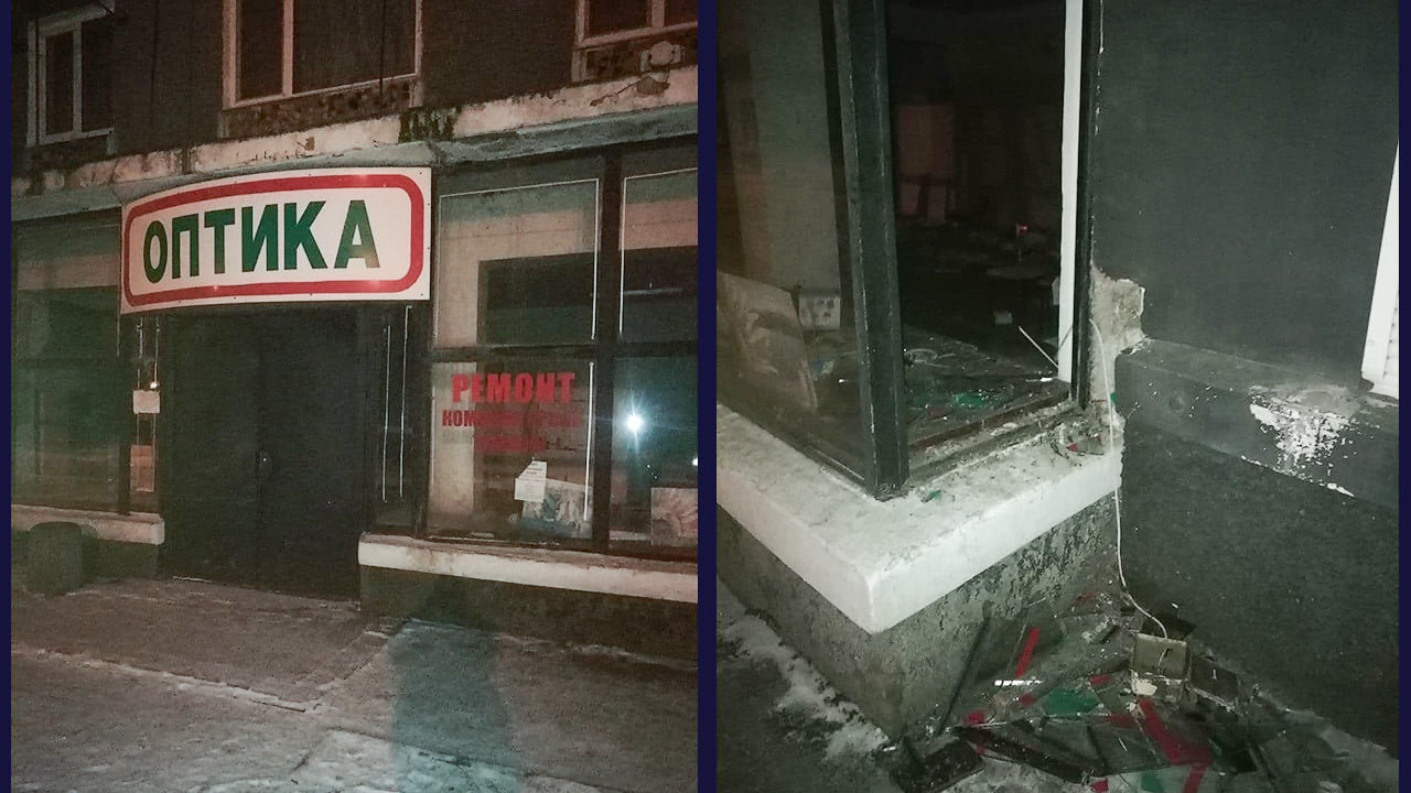 В Днепре двое "молодчиков" разбили витрину и обокрали магазин "Оптика", фото-2