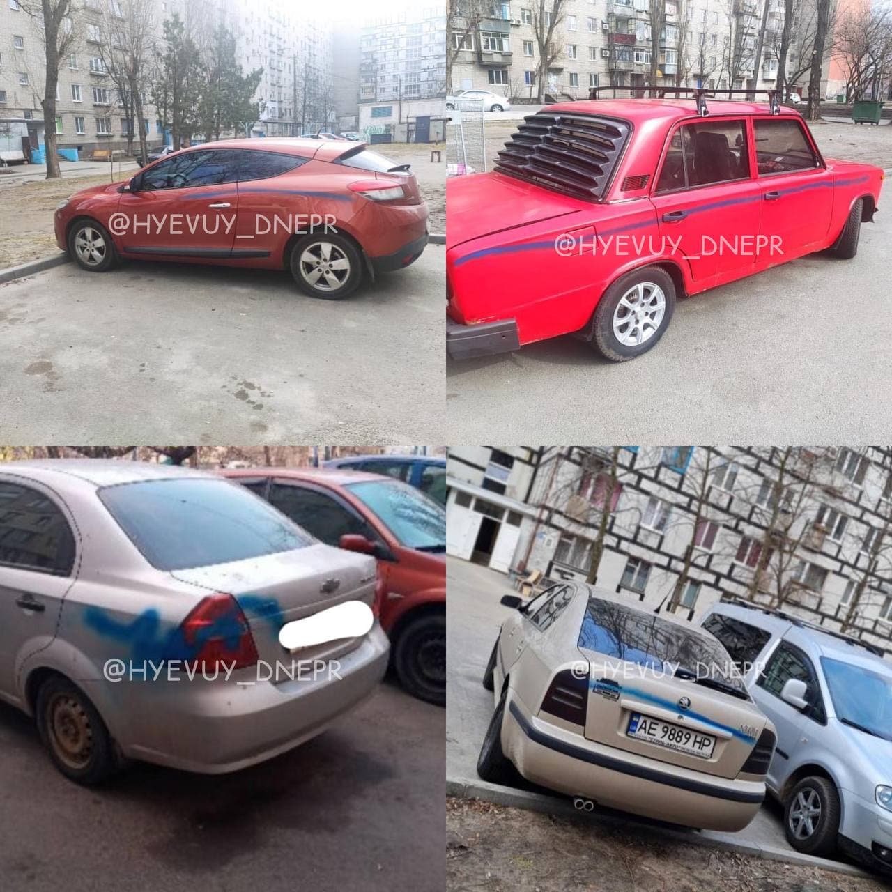 В Днепре ночью вандалы изуродовали более 10 машин: подробности, фото-2