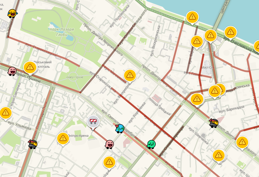 Вечерние пробки в Днепре: какие улицы сейчас стоят, фото-1