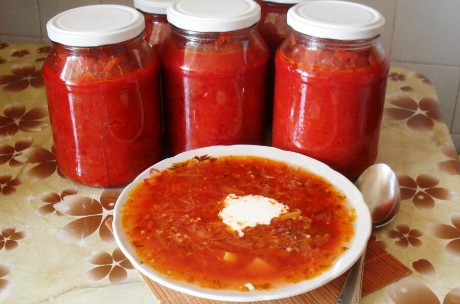 Заправка для борща из помидоров на зиму - пошаговый рецепт с фото на webmaster-korolev.ru