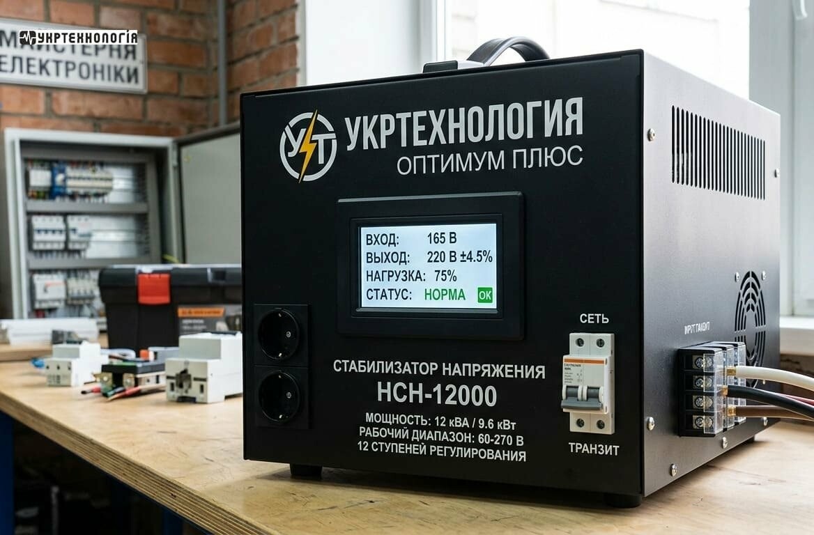 Стабилизаторы напряжения Укртехнология Optimum: основные преимущества