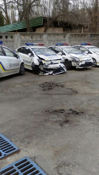 Сколько полицейских авто разбили в Днепропетровске (фото) - фото 1